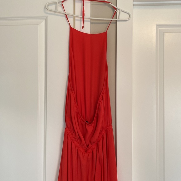 SHOW ME YOUR MUMU Coral halter sheer maxi dress - Picture 5 of 6